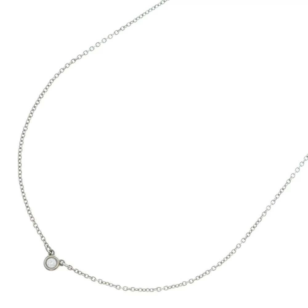 TIFFANY Co By the Yard Necklace Pendant Chain Silver